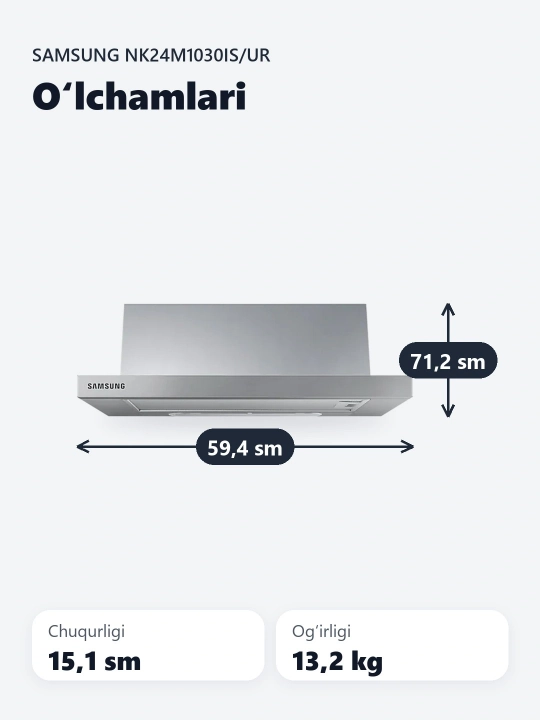 Oshxona dudburoni Samsung NK24M1030IS/UR
