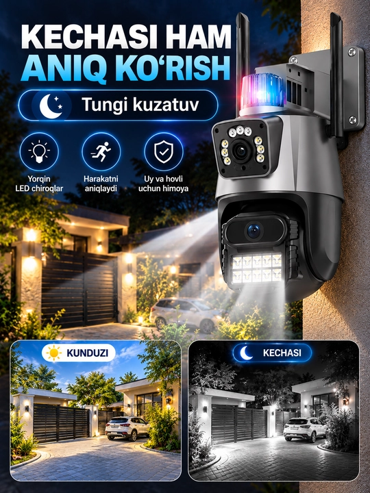 Камера видеонаблюдения, умная Wi-Fi камера, камера 360 Full HD