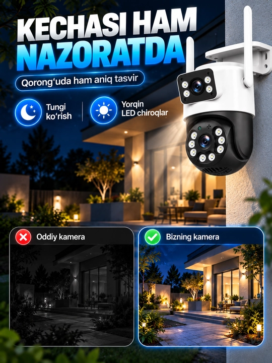 Камера видеонаблюдения, умная Wi-Fi камера, камера 360 Full HD