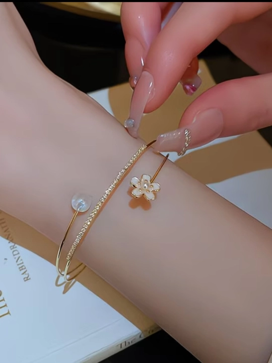 Комплект браслет и кольцо для женщин, бижутерия, стильные украшения