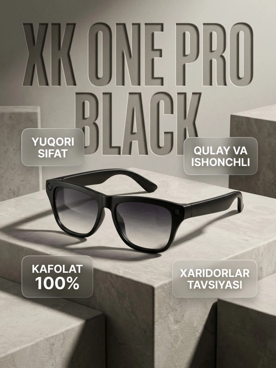 Умные смарт-очки XK ONE PRO Bluetooth с открытыми динамиками и защитой UV400