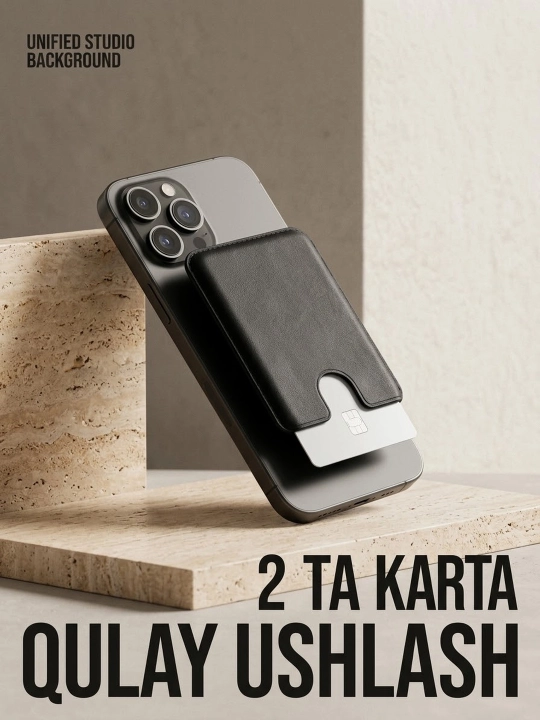 MagSafe magnitli karta hamyonlari va telefon podstavkalari (LC-01 va LC-02 Stand)