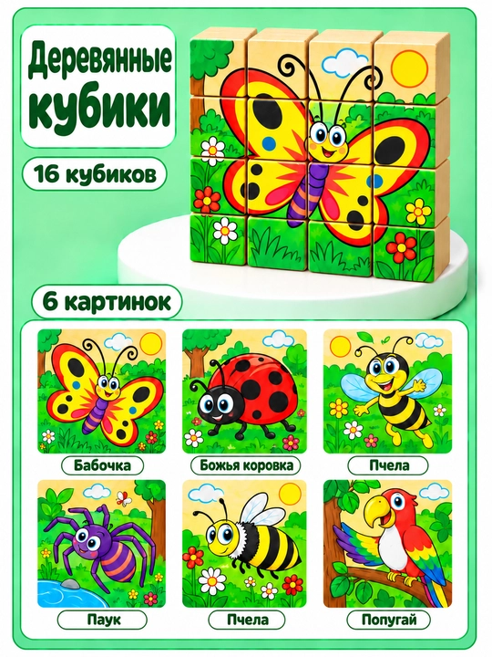 Rivojlantiruvchi o‘yinchoq, bolalar uchun o‘yinchoq - yog‘och boshqotirma, montessori - 