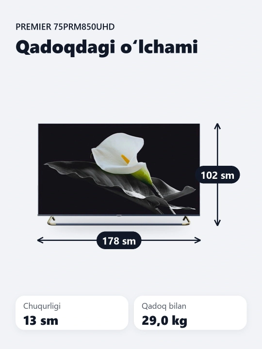 Smart televizor Premier 75PRM850UHD 75"