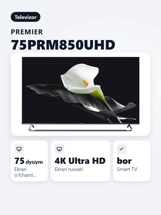 Smart televizor Premier 75PRM850UHD 75"