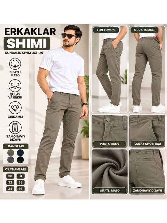 Erkaklar shimlari, klassik - 