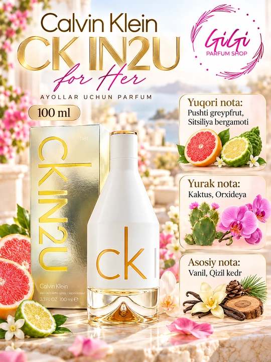 Calvin Klein Women, CK IN2U for Her, Eternity Air, Euphoria for Her, 100 ml - 