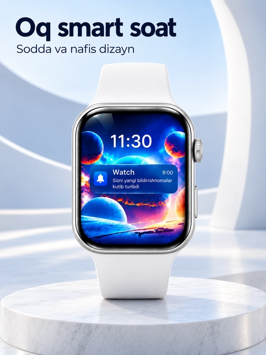 Aqlli soatlar Smart Watch 8 Big T800 Pro Max,Android iPhone uchun, simsiz zaryadlash