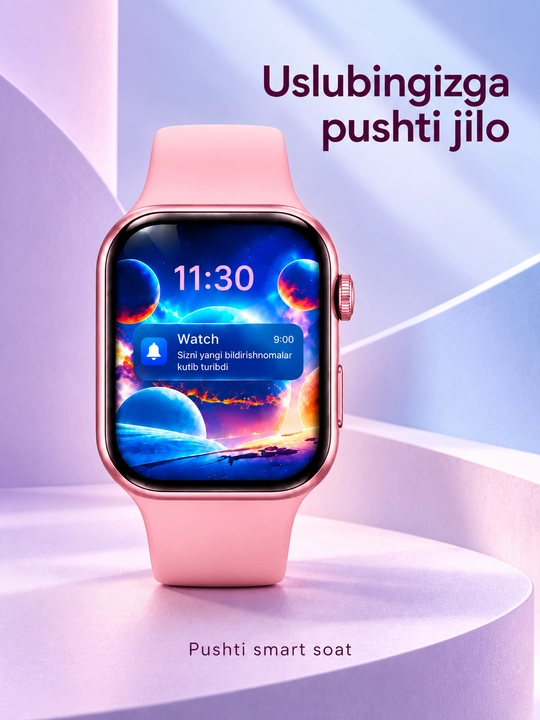 Aqlli soatlar Smart Watch 8 Big T800 Pro Max,Android iPhone uchun, simsiz zaryadlash