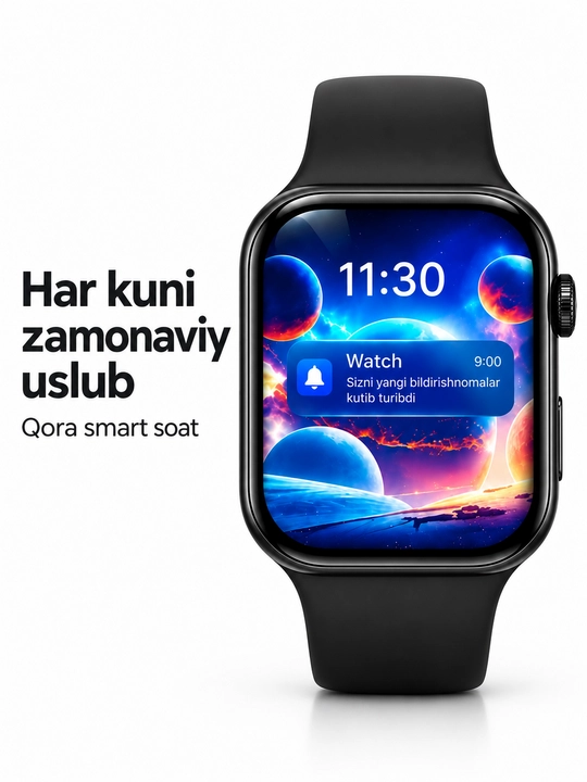Aqlli soatlar Smart Watch 8 Big T800 Pro Max,Android iPhone uchun, simsiz zaryadlash