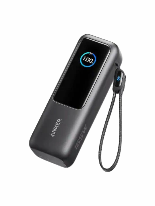Anker Power Bank 25K 165W o‘rnatilgan va tortiladigan kabellar bilan