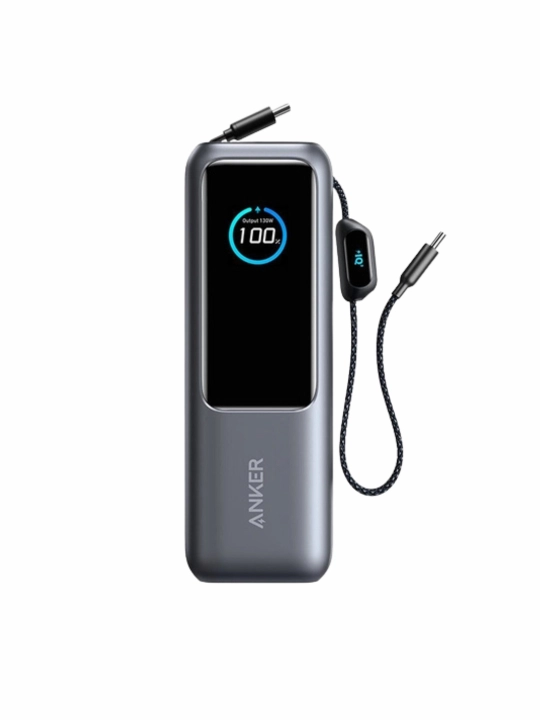 Anker Power Bank 25K 165W o‘rnatilgan va tortiladigan kabellar bilan