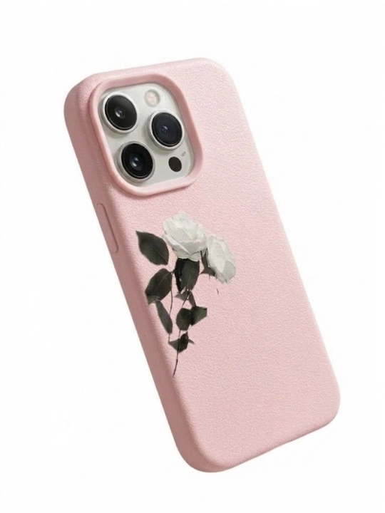 Кейс, чехол для iPhone 17 16 15 14 13  с floral текстурой красивый чехол на айфон айфон