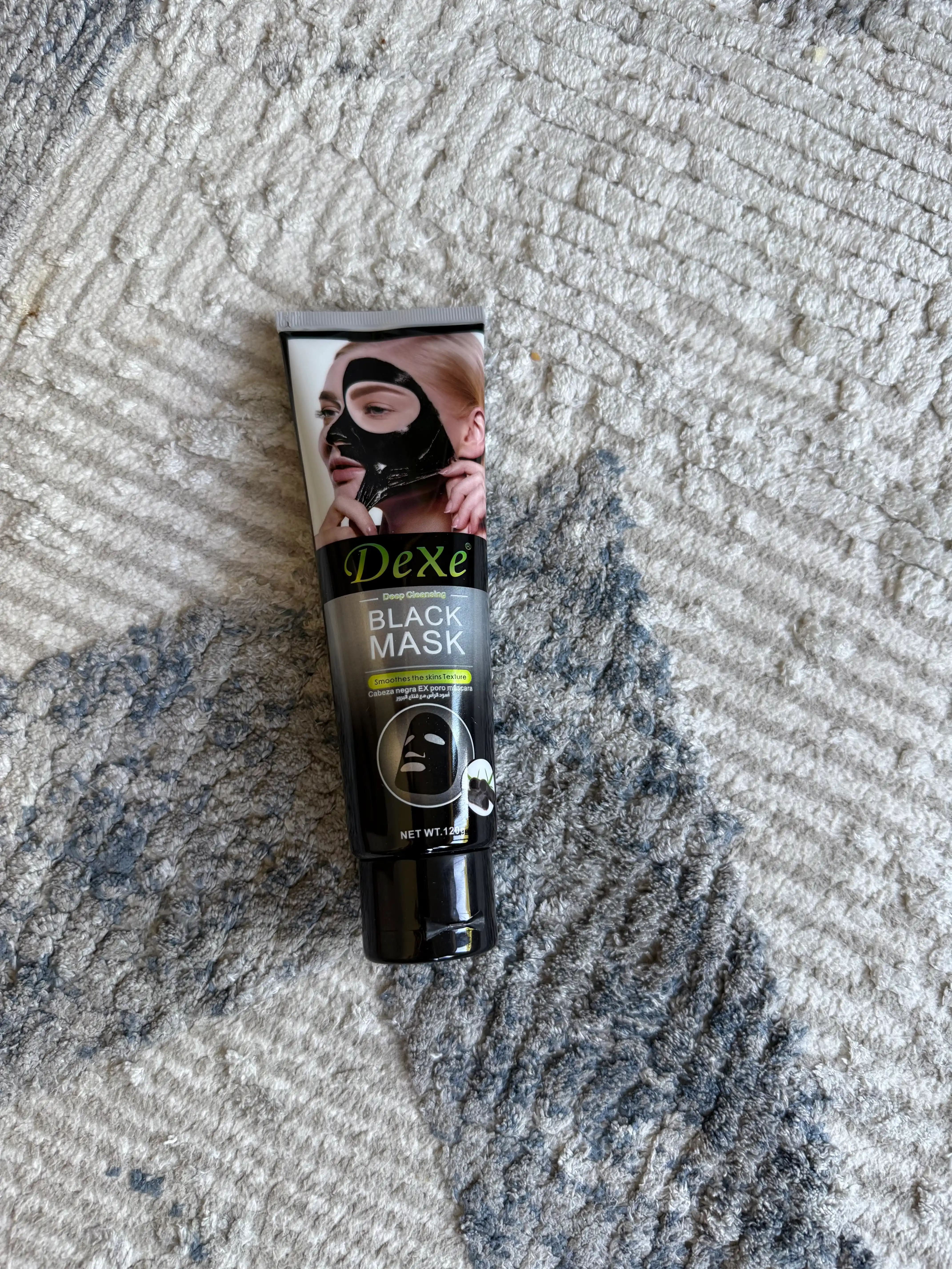 Yuz uchun DeXe Black Mask qora tozalovchi niqobi, 120 g
