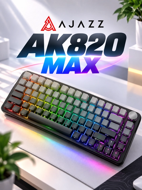 AJAZZ AK820 — geymerlar uchun mexanik klaviatura USB Type-C