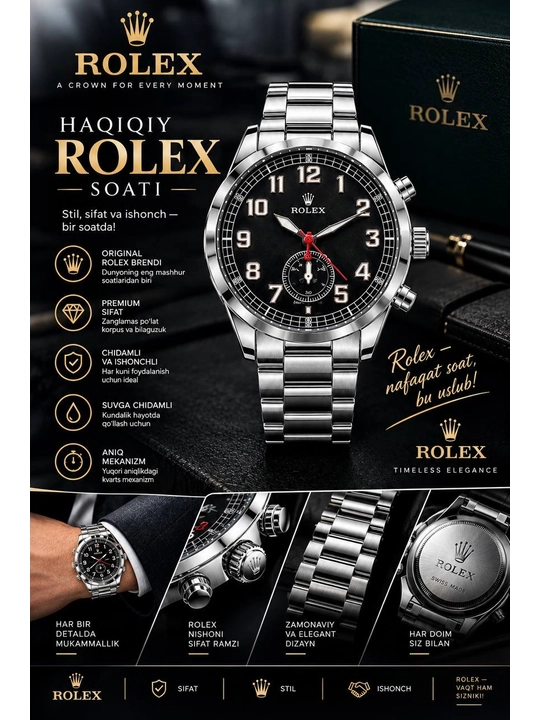 Мужские часы, мужские наручные часы, часы Rolex - 