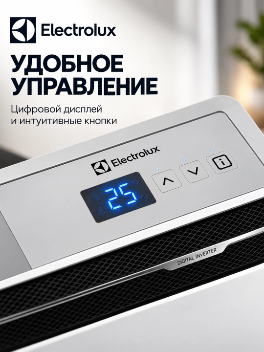 Конвектор Electrolux ECH/AGI-2200, электрический обогреватель 2200 Вт, до 30 м²