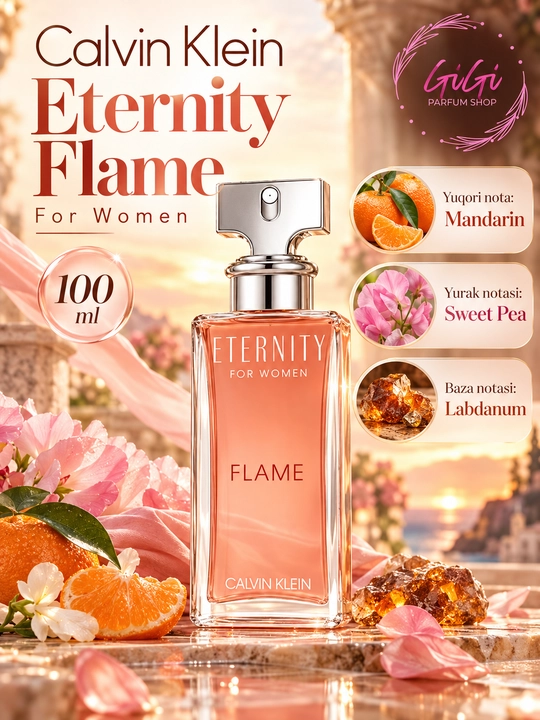 Calvin Klein Eternity Flame For Women, Eternity Eau Fresh For Women  100 ml - 