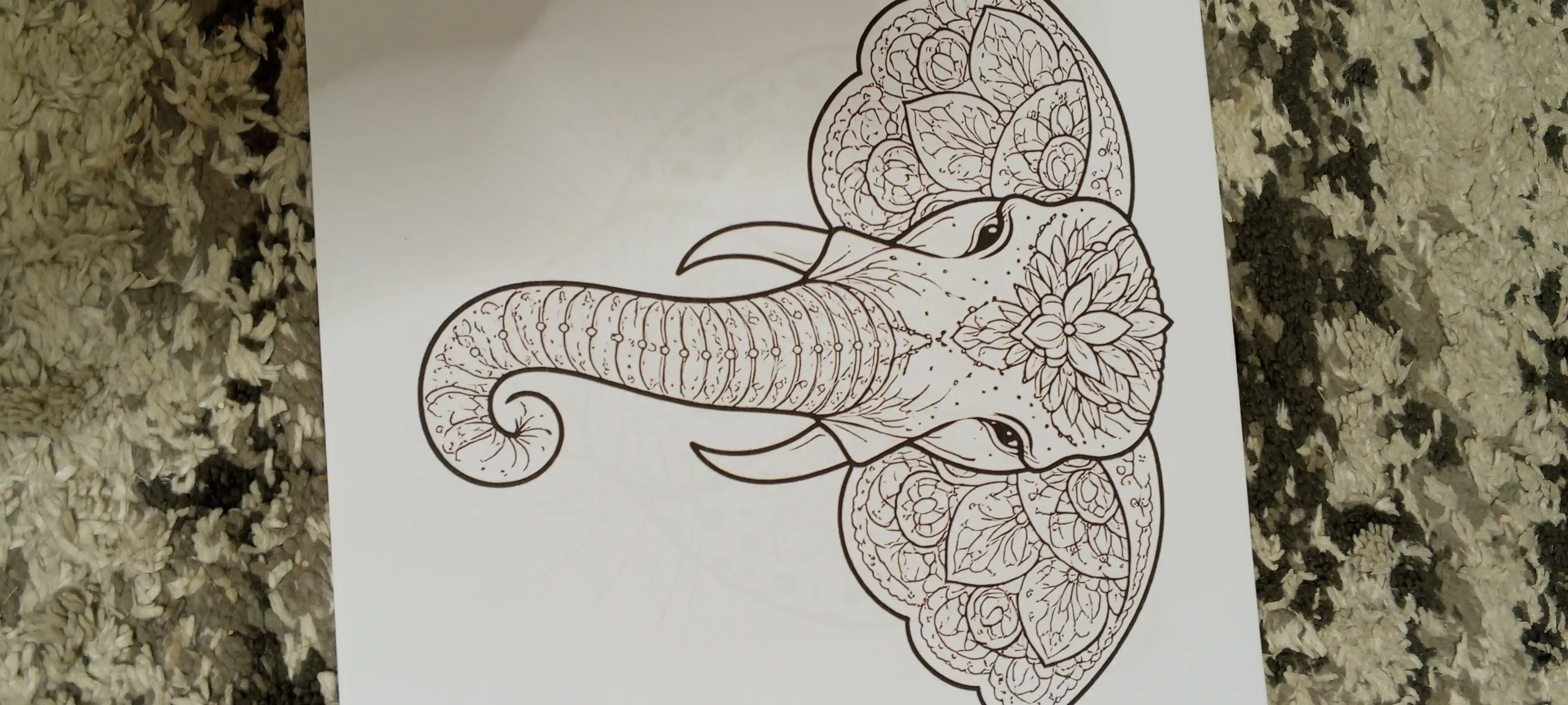 Mandala antistress bo‘yash kitobi spiral muqova