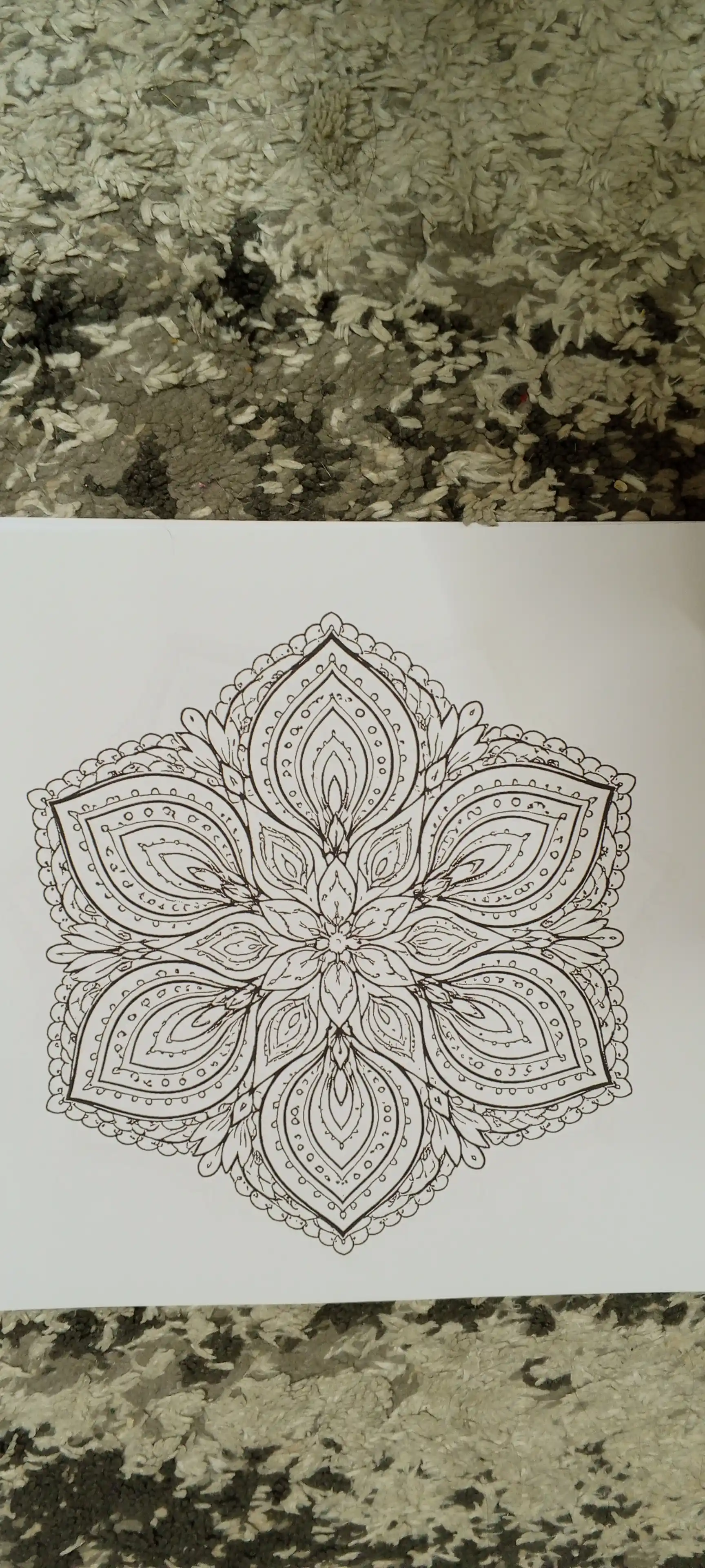 Mandala antistress bo‘yash kitobi spiral muqova