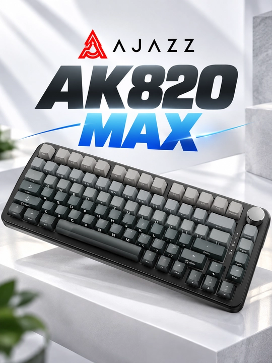 AJAZZ AK820 — geymerlar uchun mexanik klaviatura USB Type-C