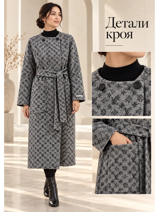 Ayollar paltosi, 100% kashmiri, yuqori sifatli uzun palto