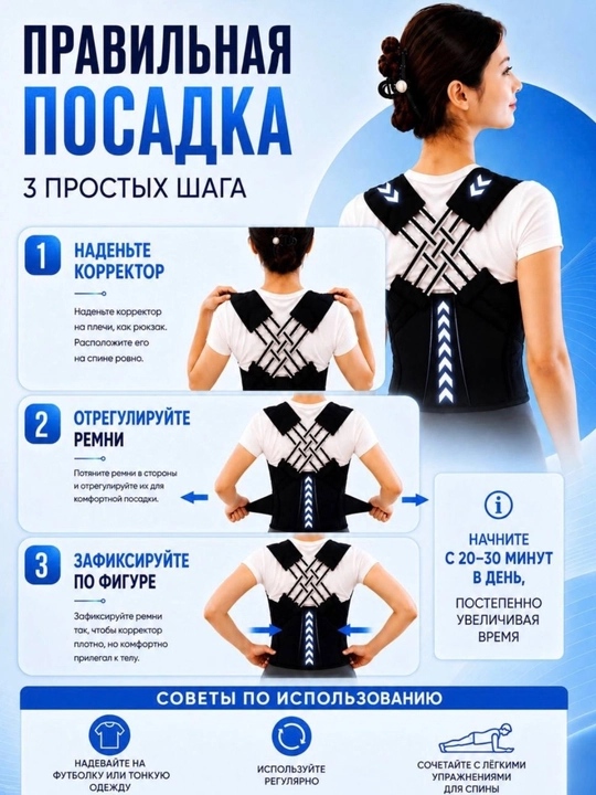 Ортопедический корсет для коррекции осанки, корсет для плеч и позвоночника, для мужчин