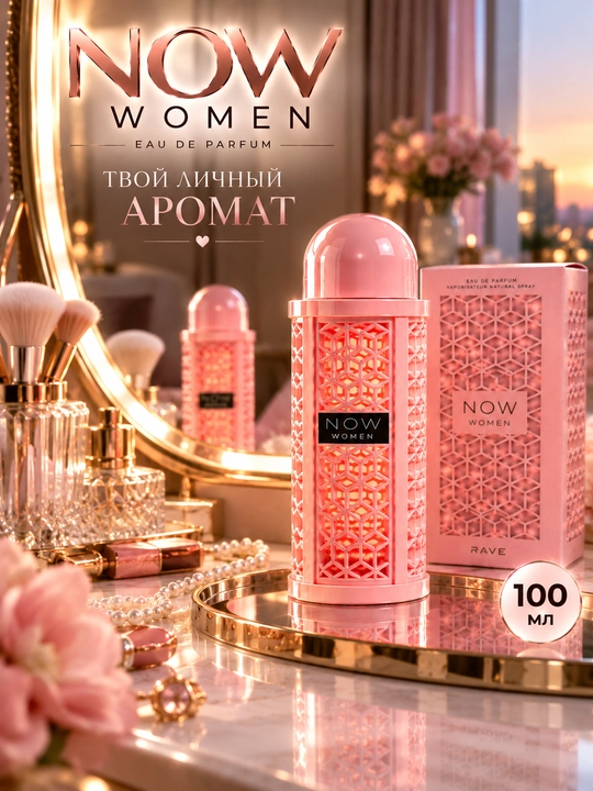 Ayollar uchun Lattafa Now Women Rave parfyumlangan suvi, 100 ml