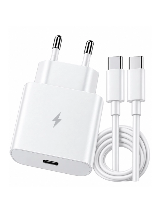 45W PD USB-C zaryadlovchi adapter, Type-C kabel 5A bilan, tez zaryadlash