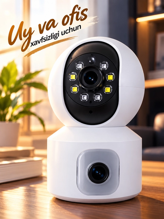 Aqlli Wi-Fi kamera, PTZ kuzatuv kamerasi tashqi kamera Full HD 360 darajali kamera - 