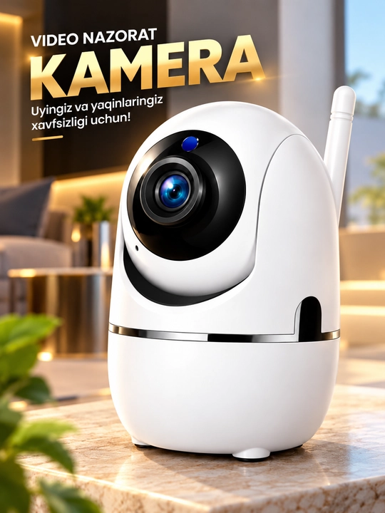 Aqlli Wi-Fi kamera, PTZ kuzatuv kamerasi tashqi kamera Full HD 360 darajali kamera - 