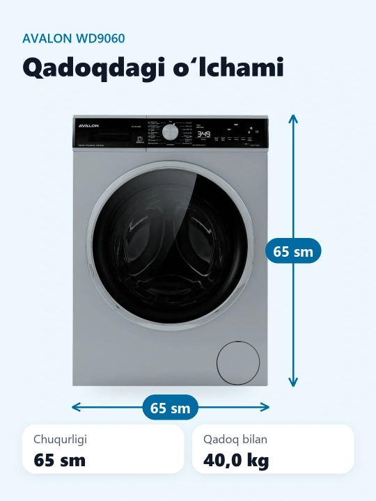 Avtomatik kir yuvish mashinalari WD9060