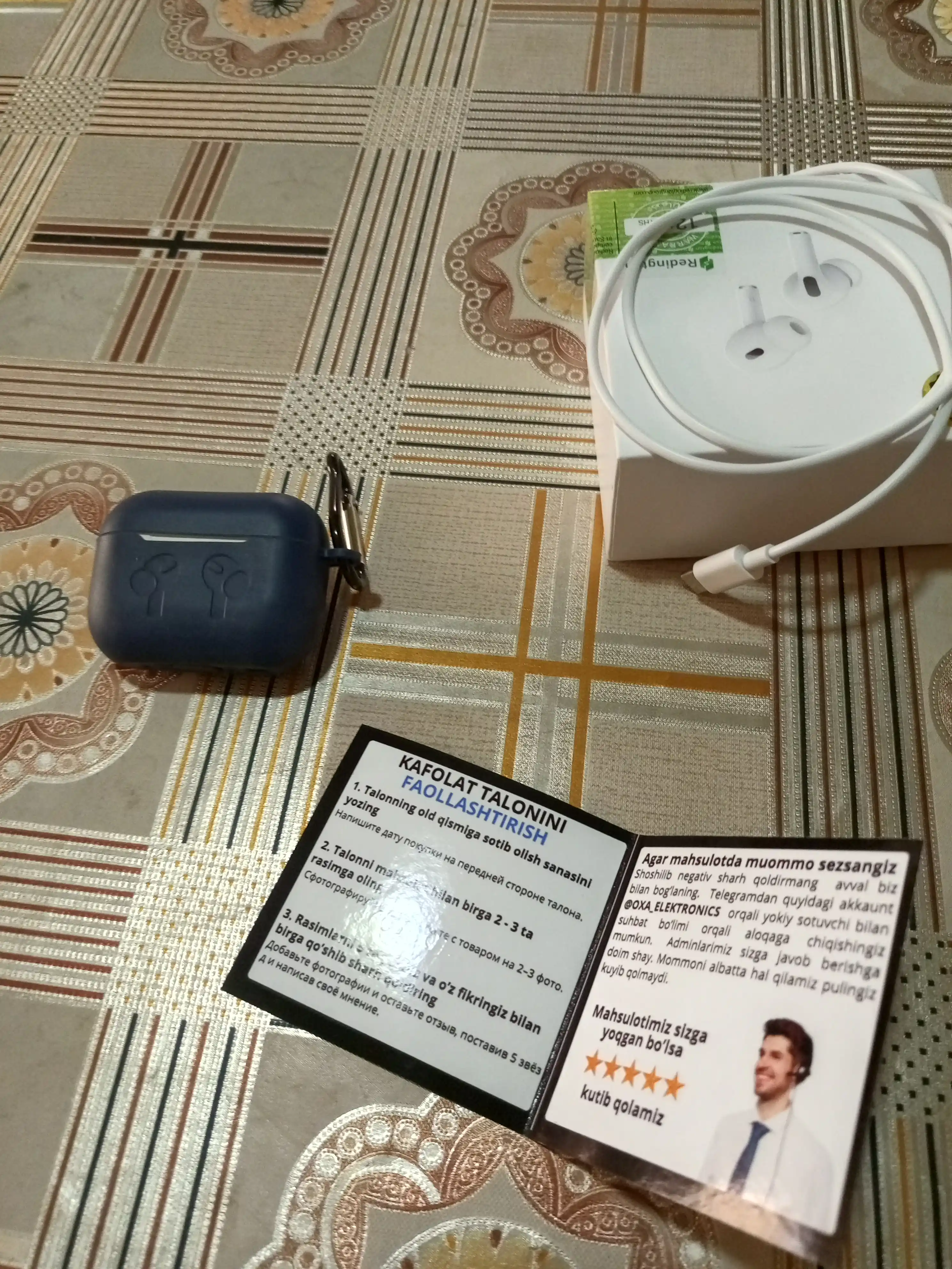 Simsiz quloqchinlar Pods Pro 2, sensorli Bluetooth, iPhone va Android uchun