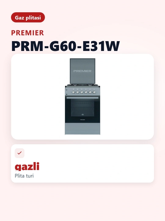 Gaz plitasi PRM-G60-E31W