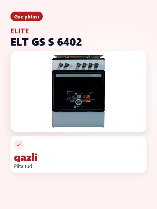 Gaz plitasi Elite ELT GS S6402
