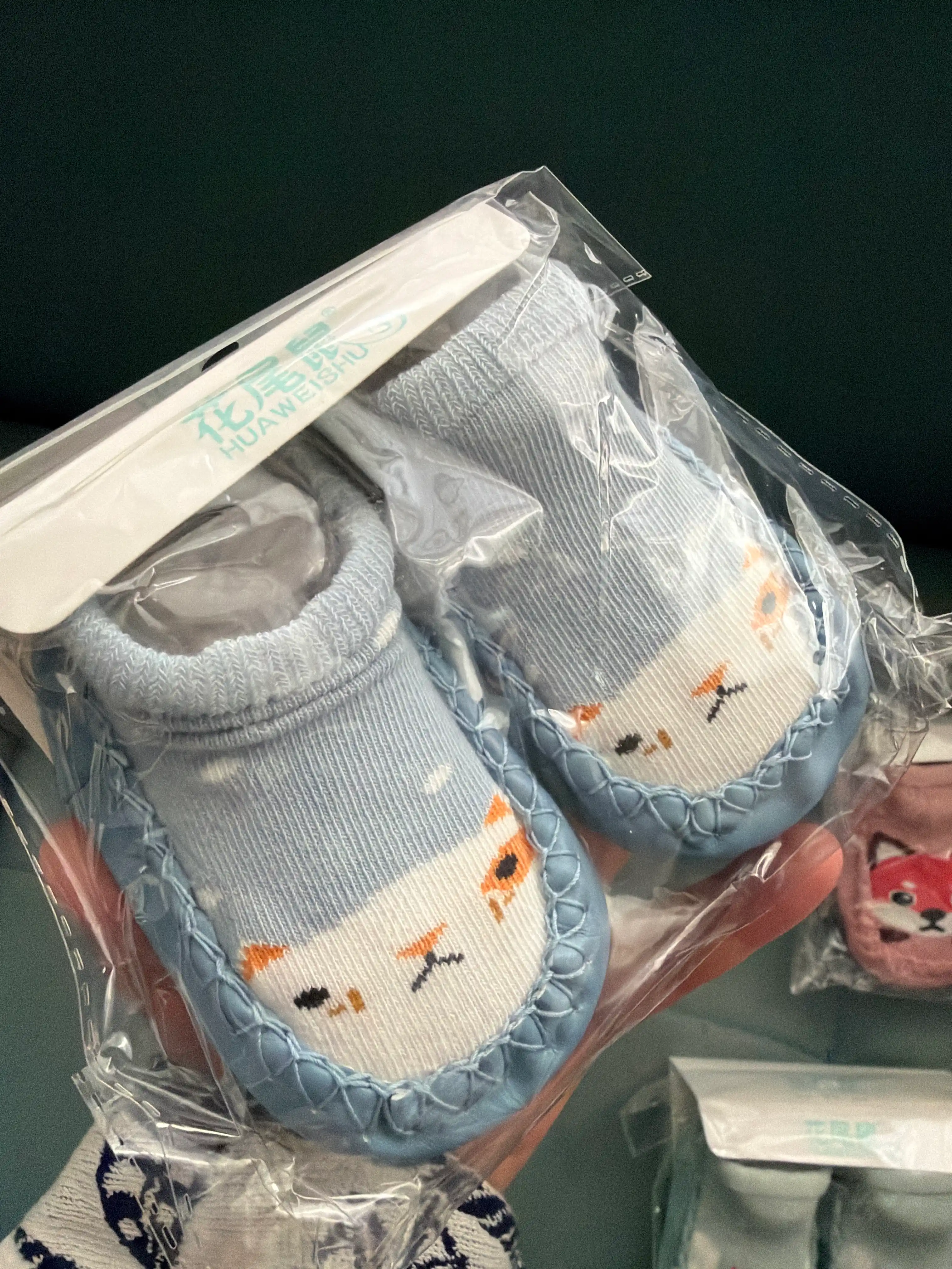 Детские носки для младенцев, нескользящие пинетки 1-2 лет