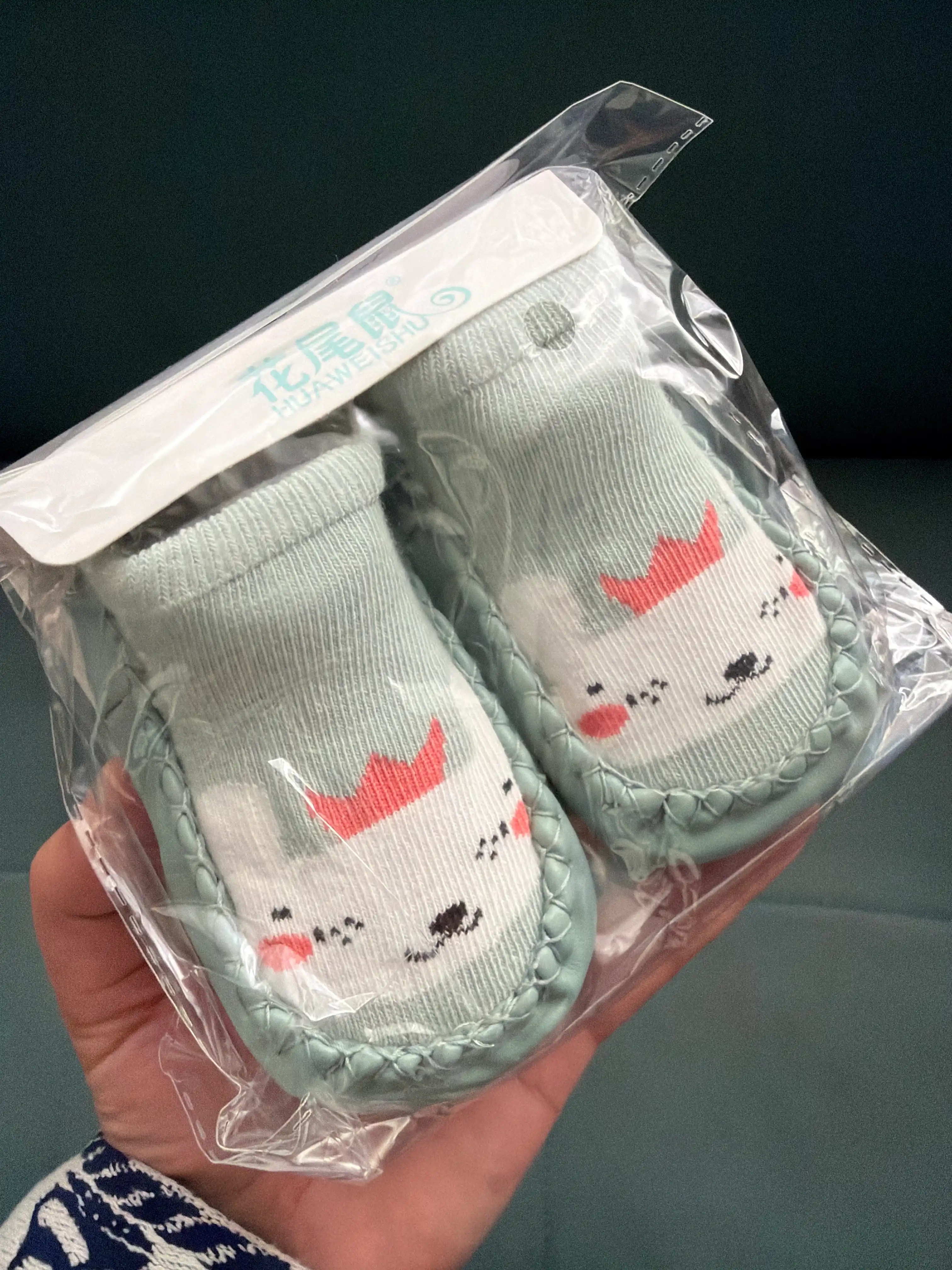 Детские носки для младенцев, нескользящие пинетки 1-2 лет