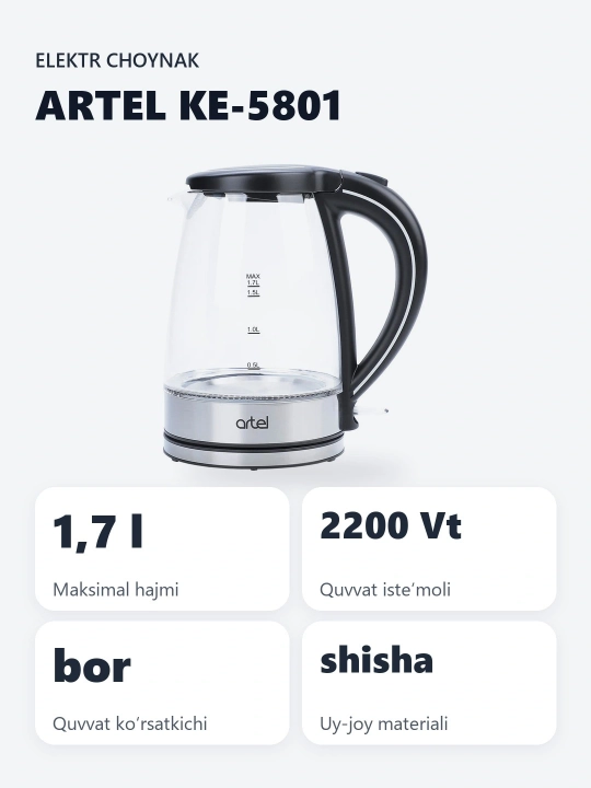 Elektr choynak Artel KE-5801