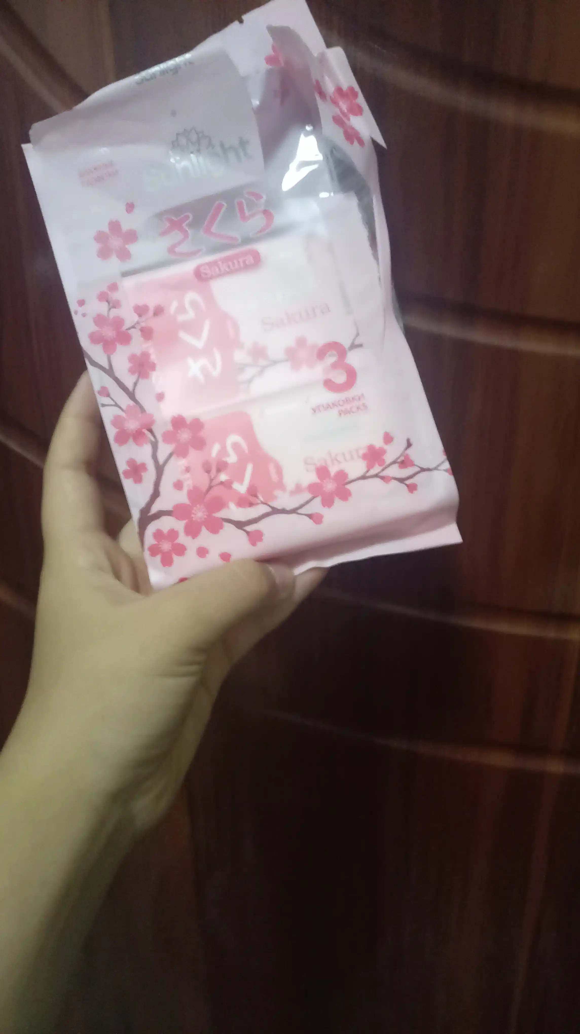 Влажные салфетки Sunlight Sakura 12шт