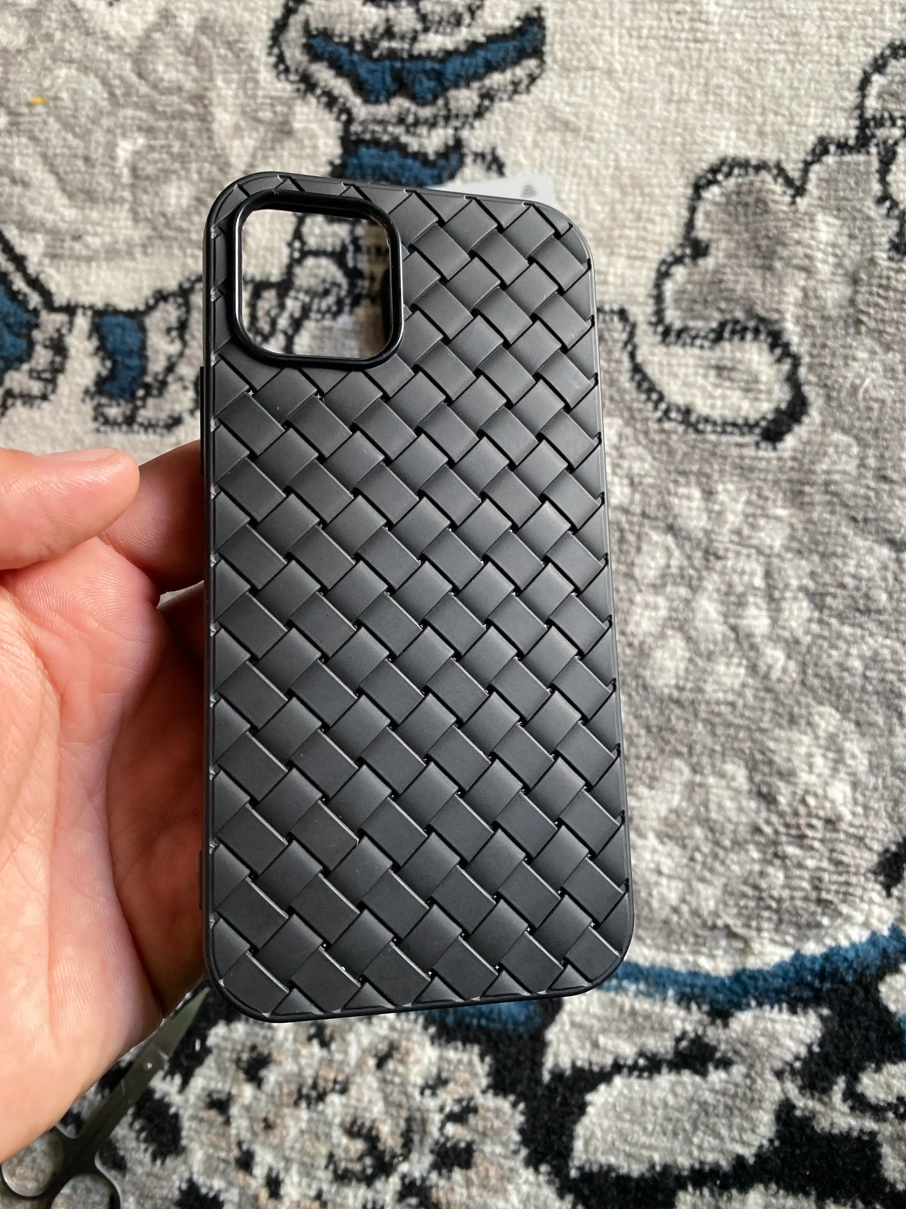Плетеный чехол для iPhone, от XS до 16 Pro Max, защита камеры, стильный аксессуар