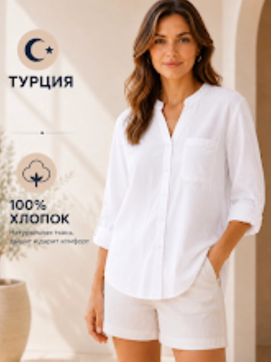 Rubashka ayollar, ko‘ylaklar, uzun yengli, ayollar rubashkasi, o‘lchamlari S-XL, Turkiya - 