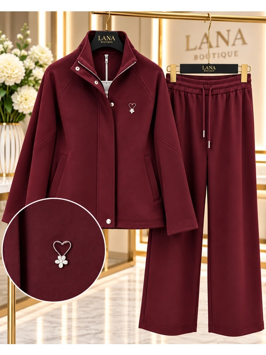 Ayollar sport kostyumi SO CUTE shimli, yengil flisli, Turkiya