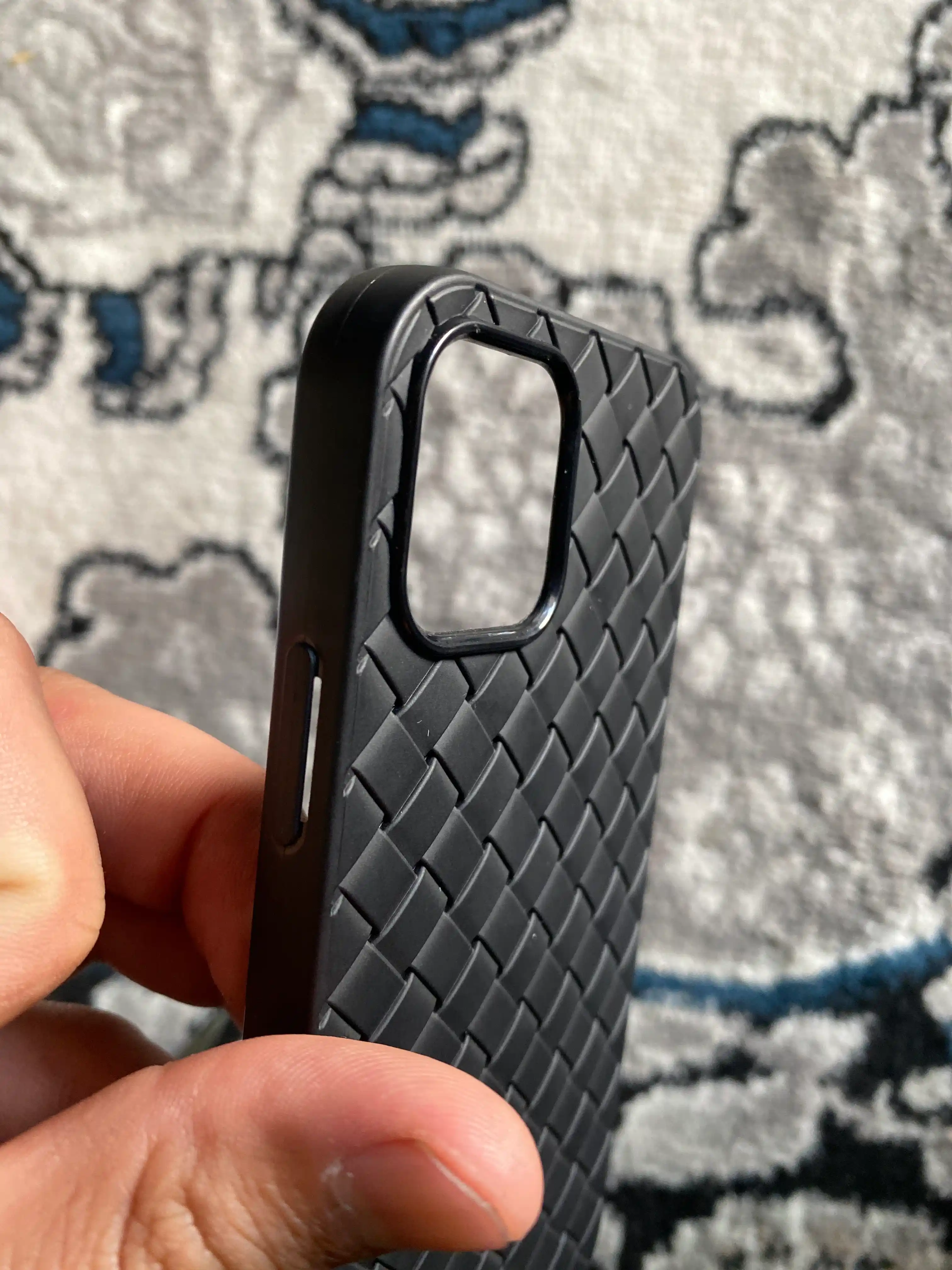 Плетеный чехол для iPhone, от XS до 16 Pro Max, защита камеры, стильный аксессуар