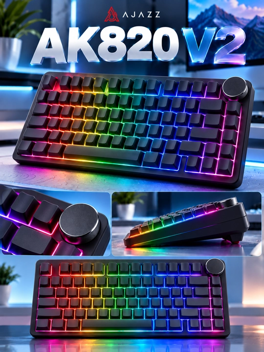 AJAZZ AK820 V2 Magnetic Switch — механическая клавиатура для геймеров