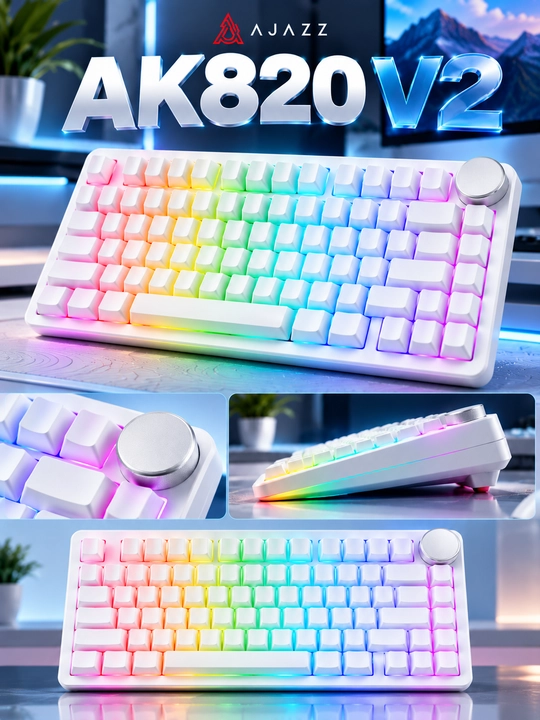 AJAZZ AK820 V2 Magnetic Switch — механическая клавиатура для геймеров