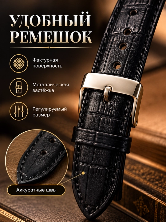 Мужские наручные часы, классический дизайн, с датой