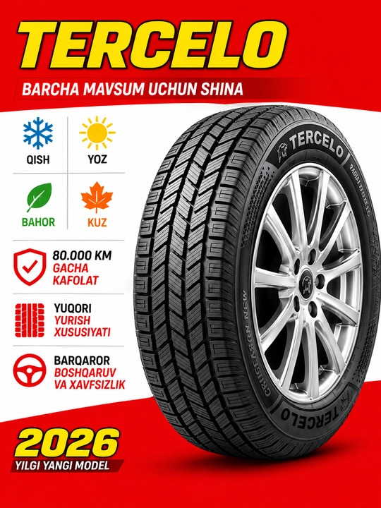 TERCELLO shina, barcha mavsumlar uchun 2026 - 