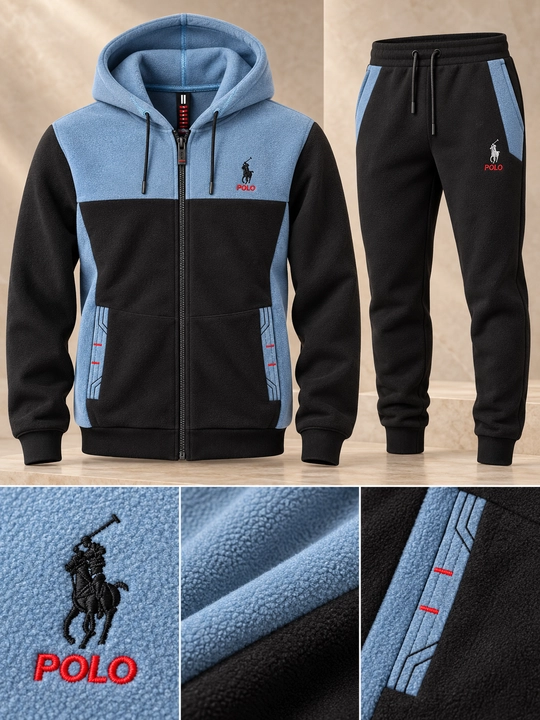 Спортивный костюм POLO для мальчиков подростков, худи на молнии и брюки, размеры 40–46 - 