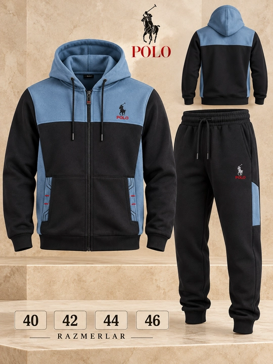 O‘smir o‘g‘il bolalar uchun POLO sport kostyumi, kapyushonli hudi va shim, 40–46 razmer