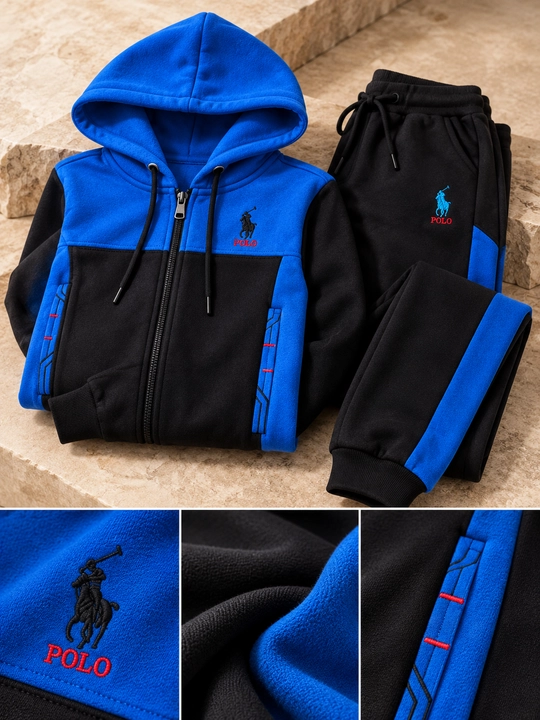 Спортивный костюм POLO для мальчиков подростков, худи на молнии и брюки, размеры 40–46 - 